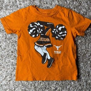GEN2 Girls  2T Texas Longhorns Toddler Youth Orange Hookem Cheerleading Shirt